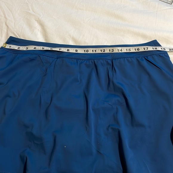 Keeprone swim skirt mid waist tankini bottom 20W Navy Blue - Picture 10 of 11